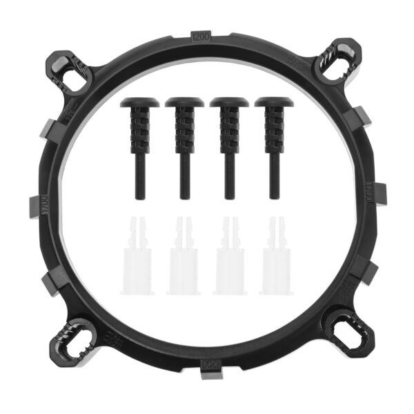 Rajiekart Plastic Black CPU Cooler Fan Heatsink Bracket Holder Base For Lga 775 1150