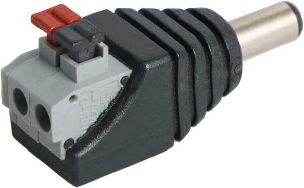Rajiekart DC Male + Female Quick Connector with push lock wire terminals Set for Light strip controllers, amplifiers and CCTV camera - Image 2