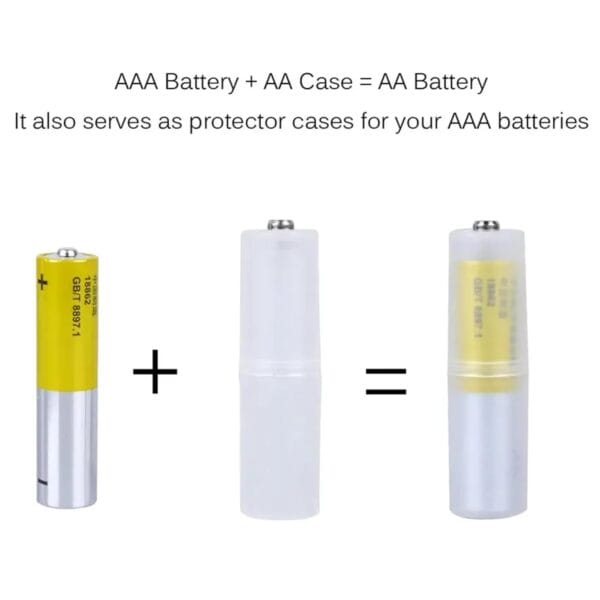 Rajiekart AAA to AA Battery Adapter Converter Holder - Image 2