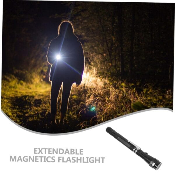Rajiekart Telescoping Magnetic Pickup Tool with LED Flashlight Bendable Pickup Stick for Easy Retrieval Extendable Handle - Image 3