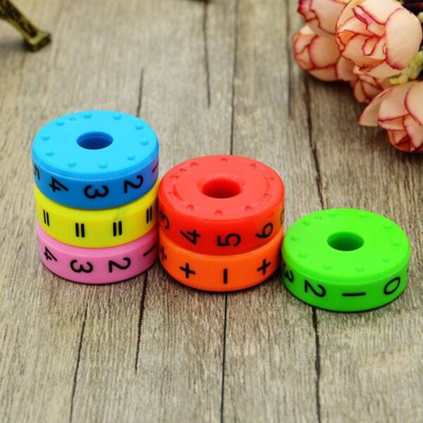Rajiekart Magnetic Math Toy Arithmetic Learning Toy Cylinder Numbers Blocks for Kids - Image 4