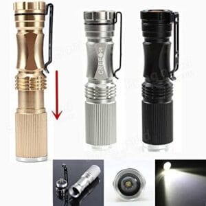 Meco XPE-Q5 600 Lumen 7W Zoomable LED Flashlight