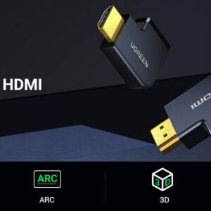 Ugreen High Speed HDMI Port Saver Male to Female Adapter Right Angled 90 and 270 Degree